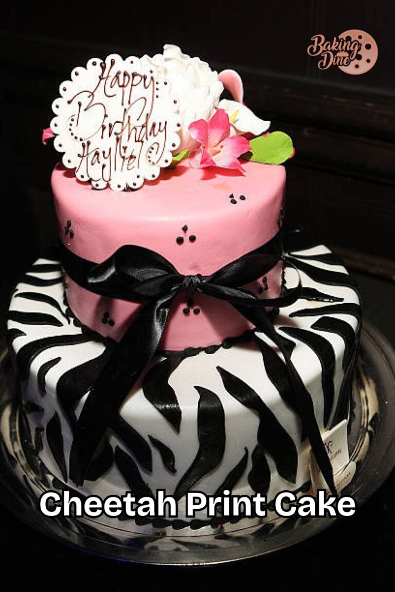 Cheetah Print Cake